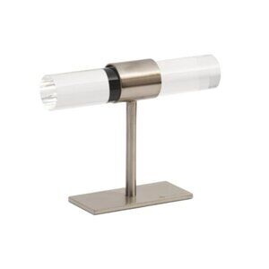 KENDRA SCOTT Silver Med Acrylic Metal T Bar Jewelry Bracelet Stand Display